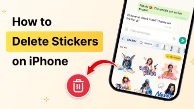 how to delete stickers on iphone