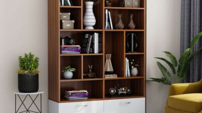 bookshelf design from wooden street