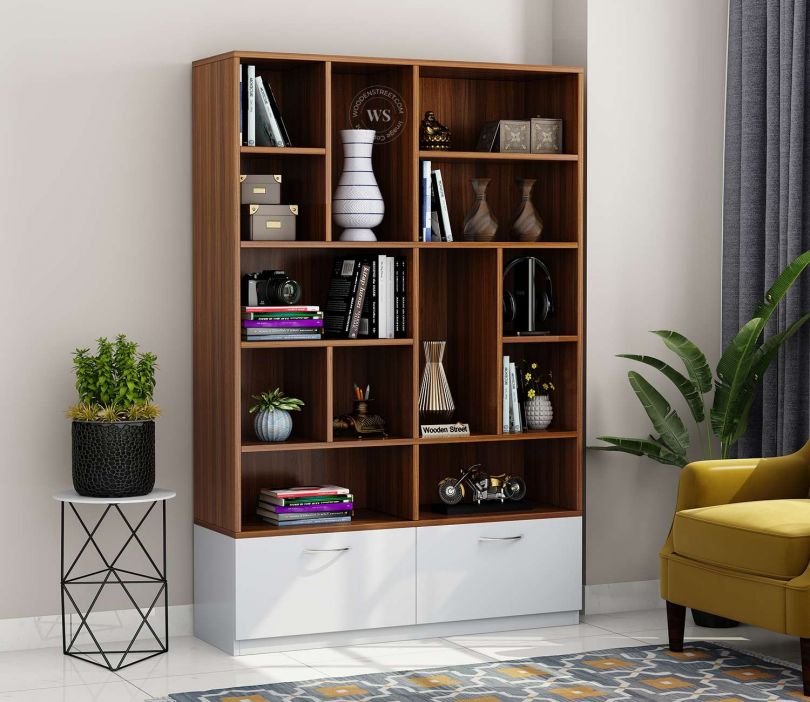 bookshelf design from wooden street