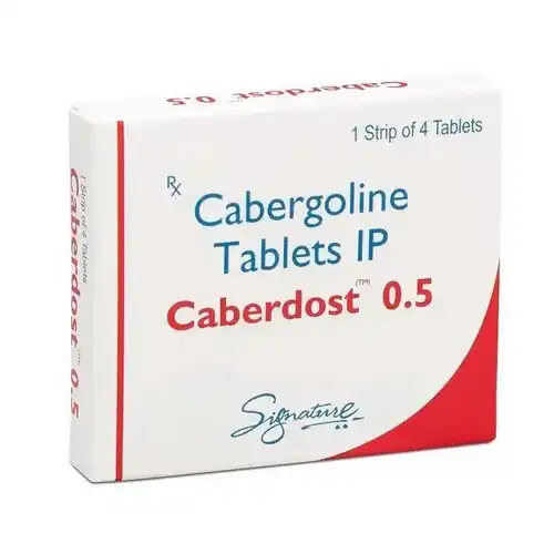 Caberdost 0.5 mg is a brand name for cabergoline, a dopamine receptor agonist used to treat hyperprolactinemia, prolactinomas, and related endocrine conditions.