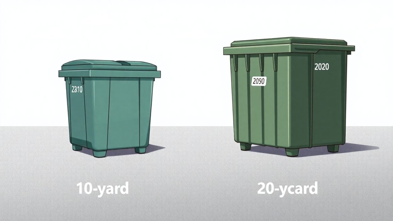 10-Yard vs. 20-Yard Waste Bin