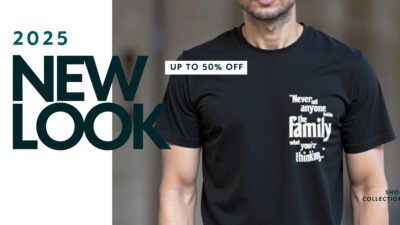 Black Printed T-Shirt