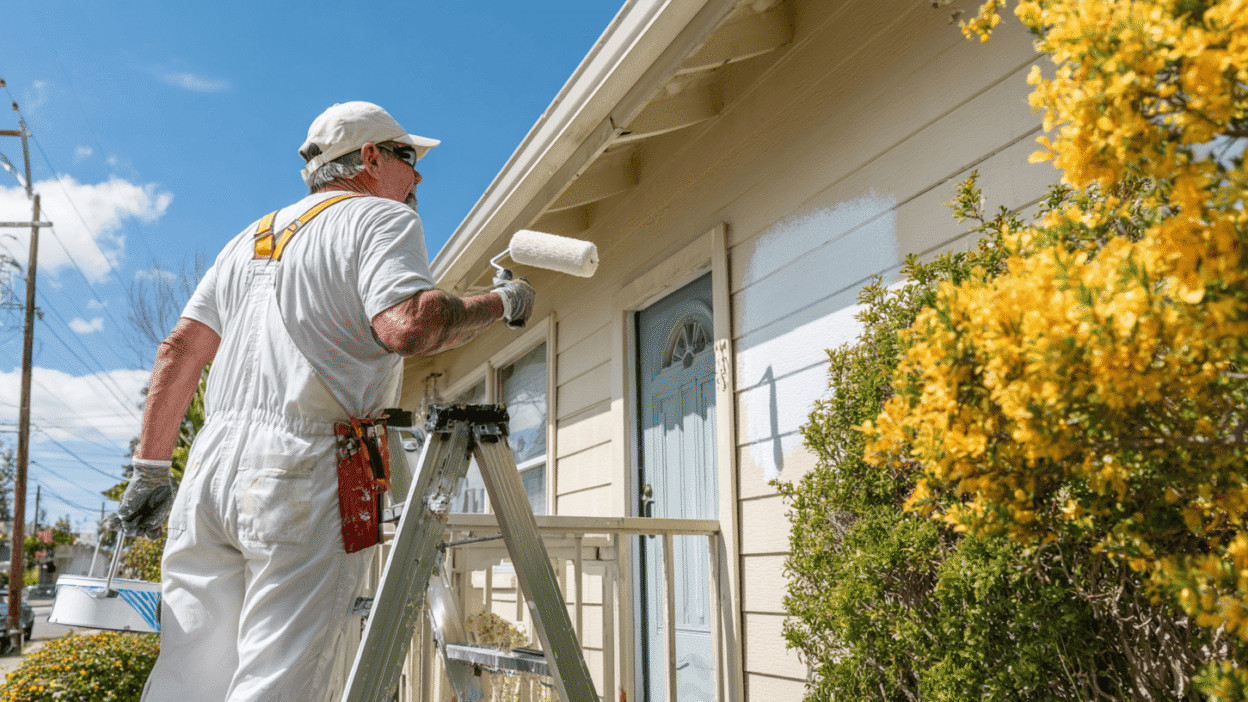 Professional house painter