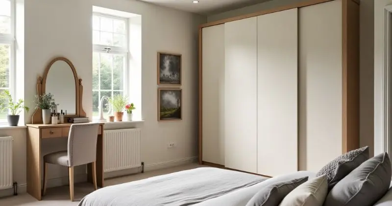 10 Stunning Wardrobe with Dressing Table Ideas for Small Bedrooms
