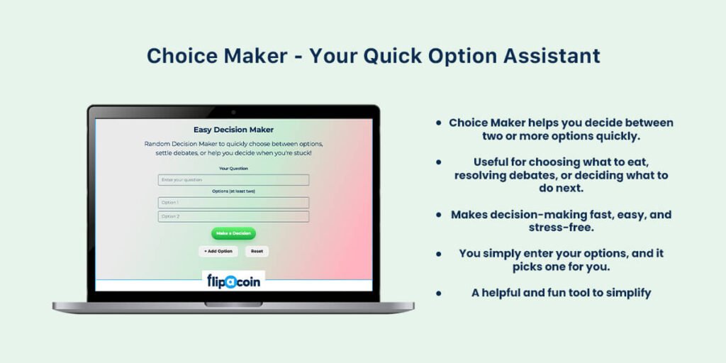 Easy Decision Maker , Dice Roller , Virtual Dice