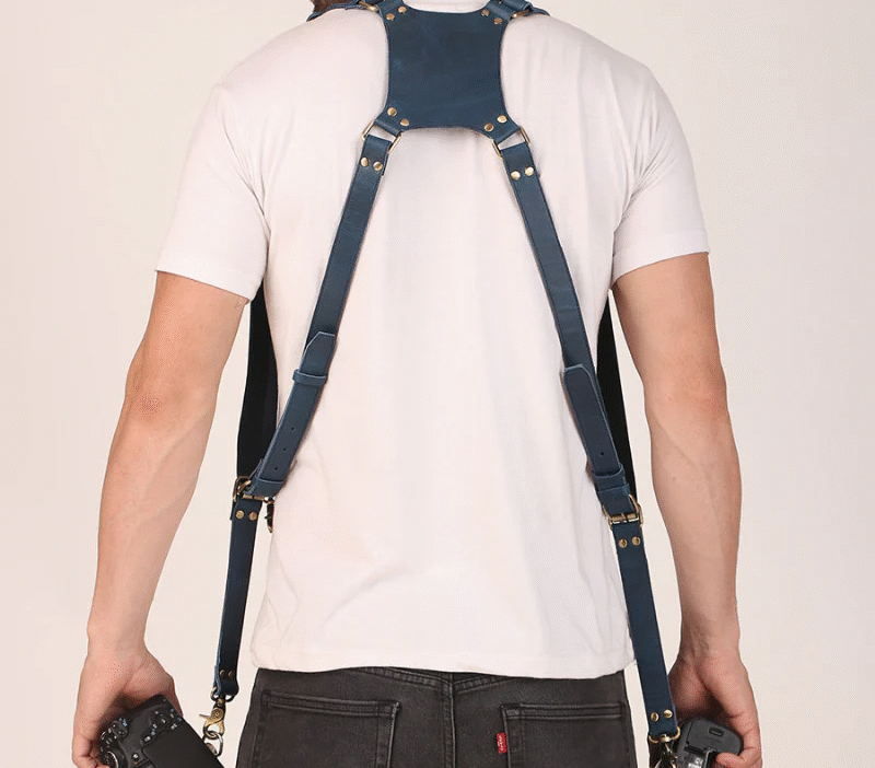 leather camera strap