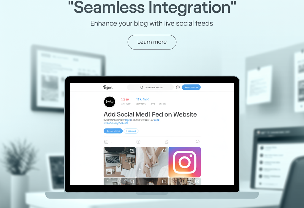 add Social media feed to website