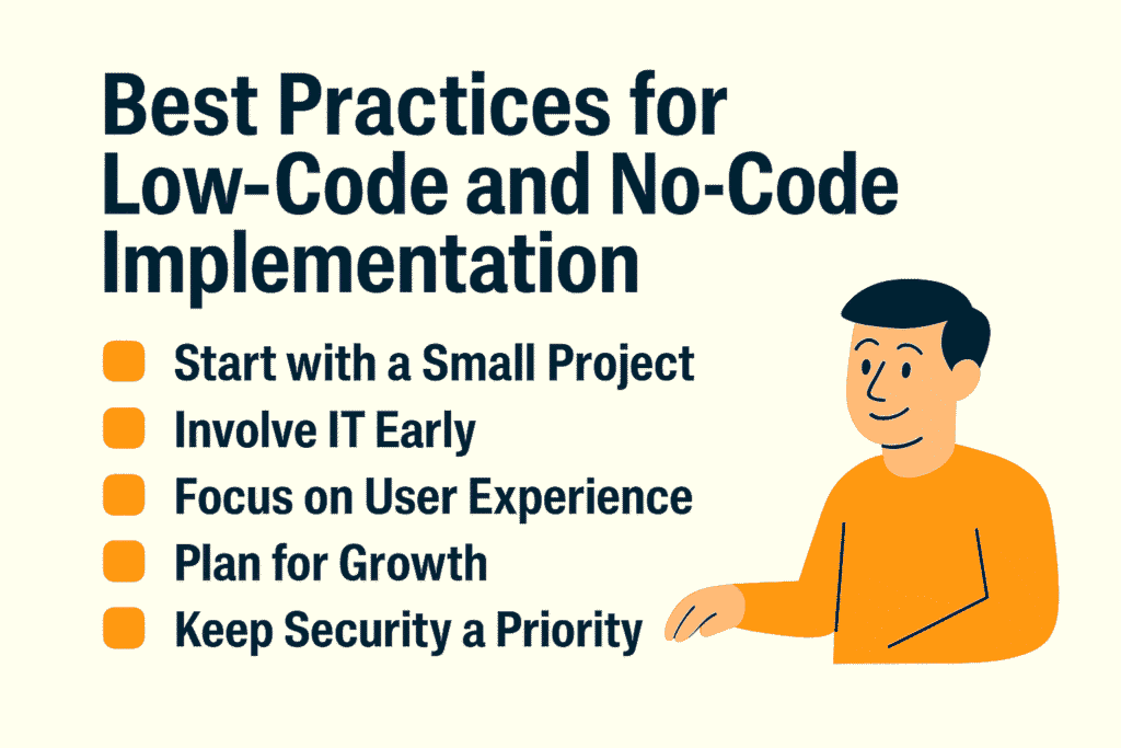 practices for low-code and no-code in software development