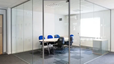 Stylish Glass Office Partition in Dubai