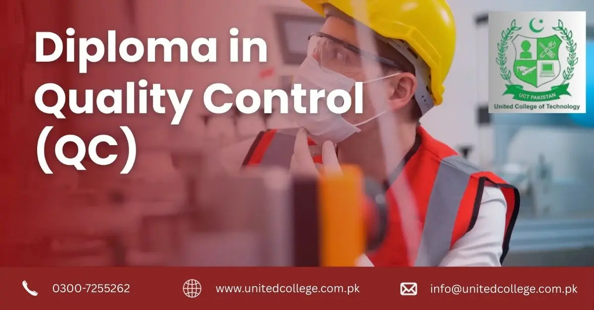 Diploma in Quality Control, showcasing completion of a QC course with a professional design and seal.