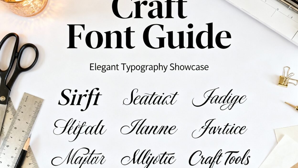The Ultimate Guide to Choosing the Right Fonts for Craft Projects