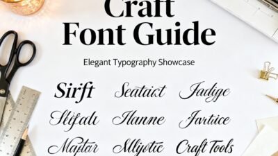 The Ultimate Guide to Choosing the Right Fonts for Craft Projects