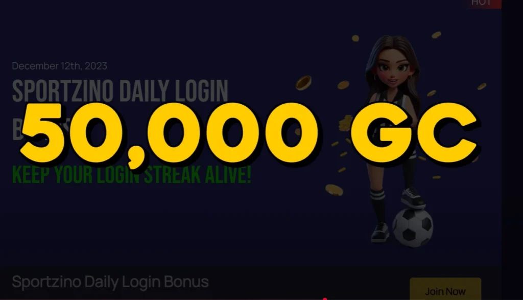 Sportzino Login Bonus
