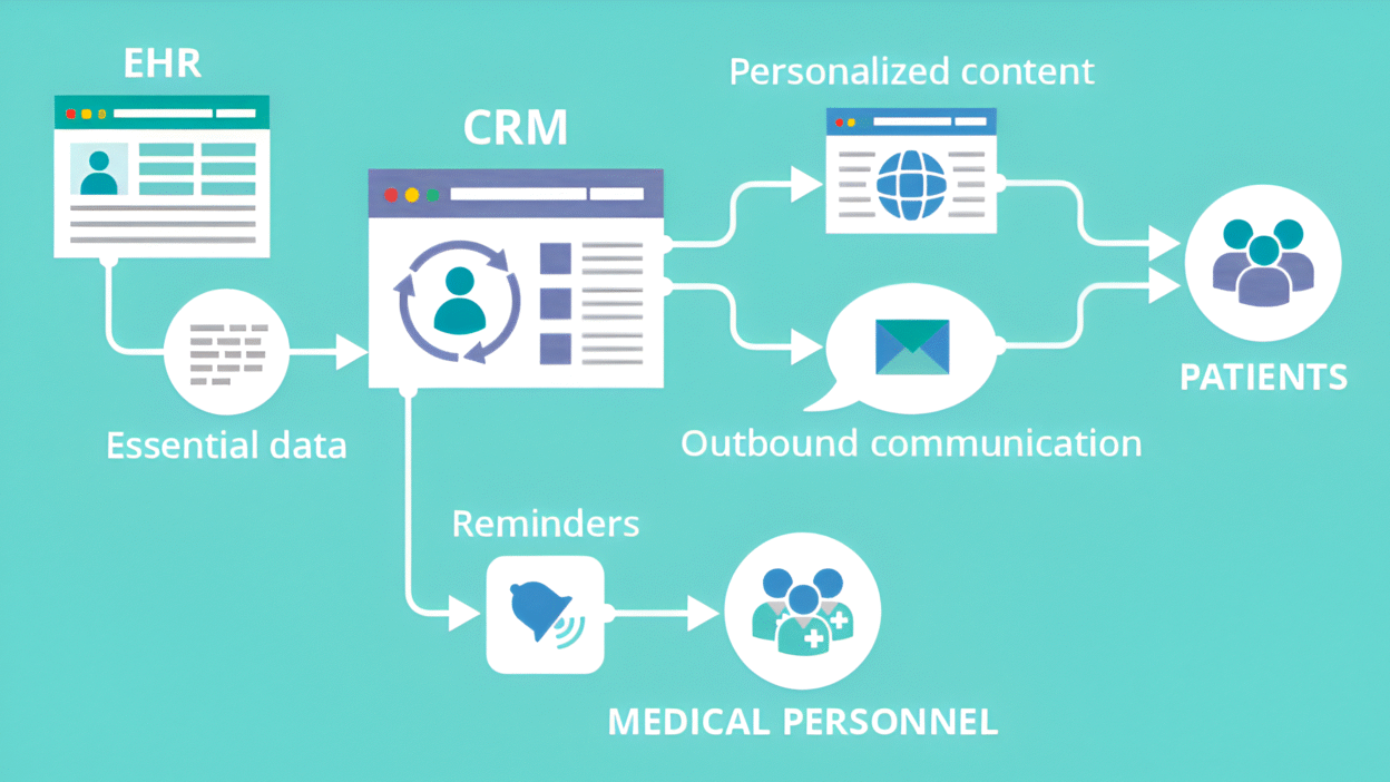 Clinic staff using CRM For Clinics And Hospitals to streamline patient care.